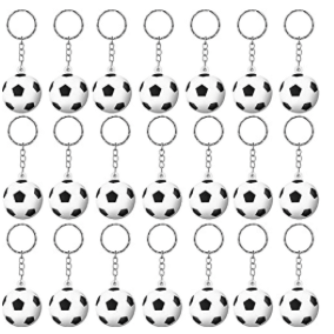 Mini Soccer Key Chains Party Favors 15CT