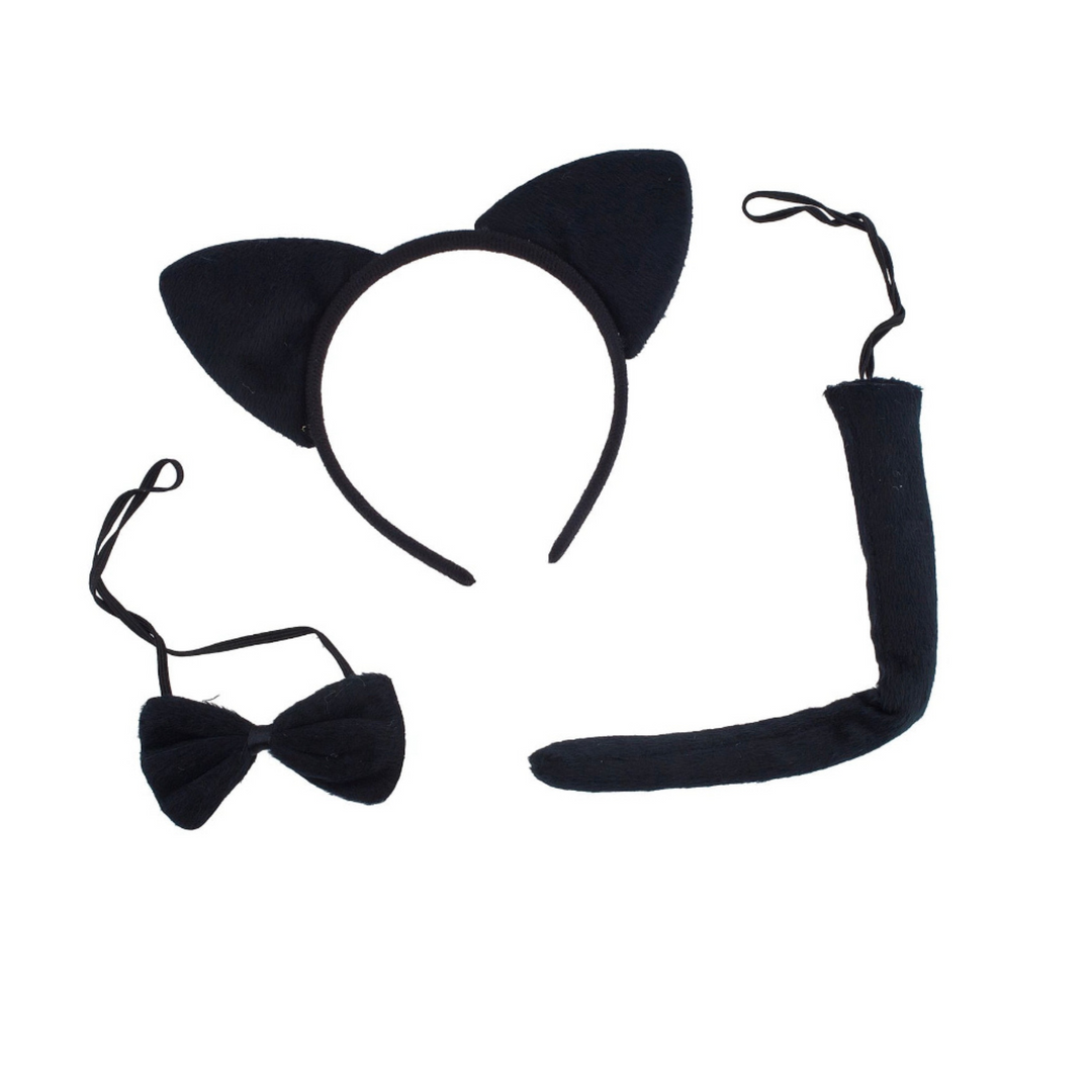 Black Cat Ears Headband Kit