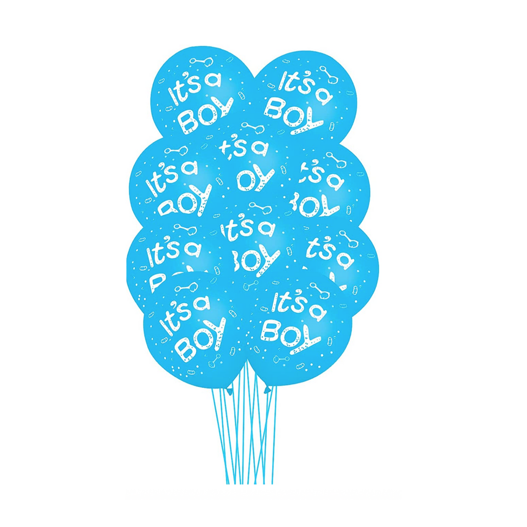 Blue Gender Reveal Balloons It's a Boy, 15 pcs