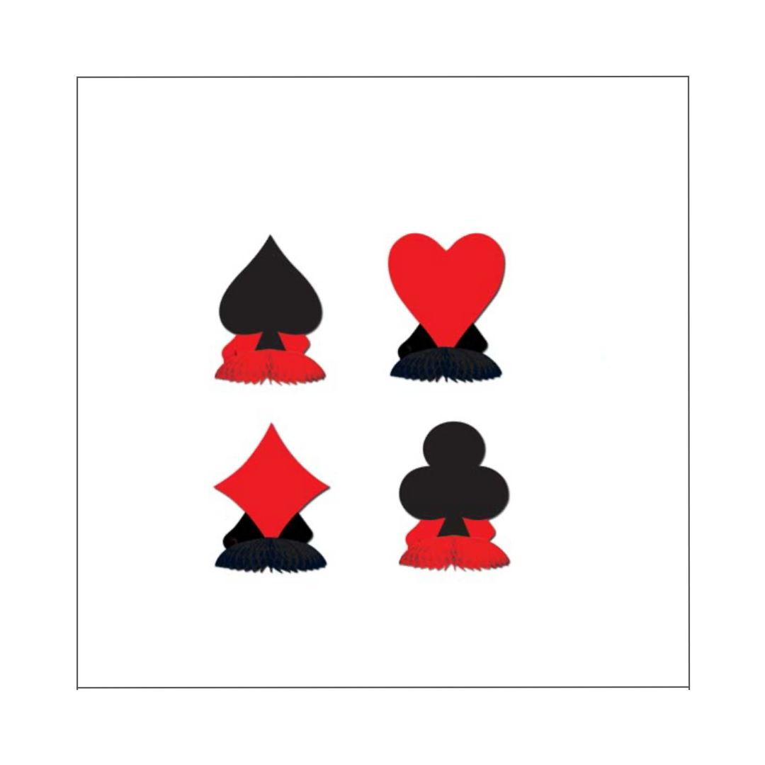 Casino Card "Suit" Playmates Party Centerpiece