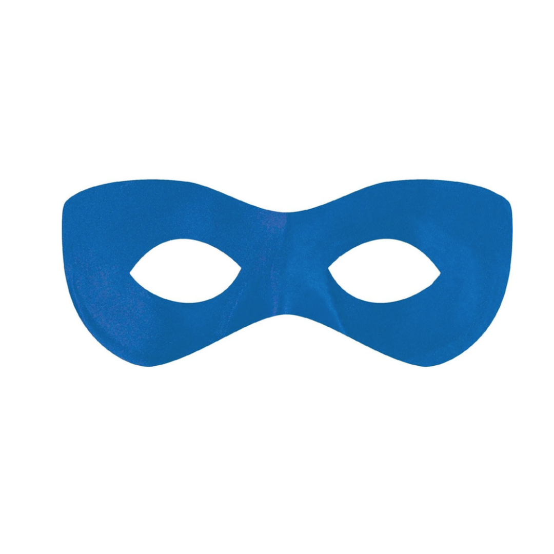 Blue Half Superhero Mask 1Pcs