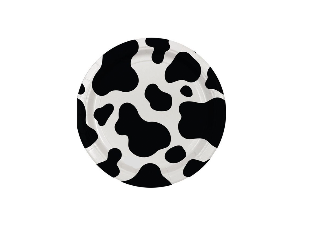 Cow Print Dessert Paper Plates