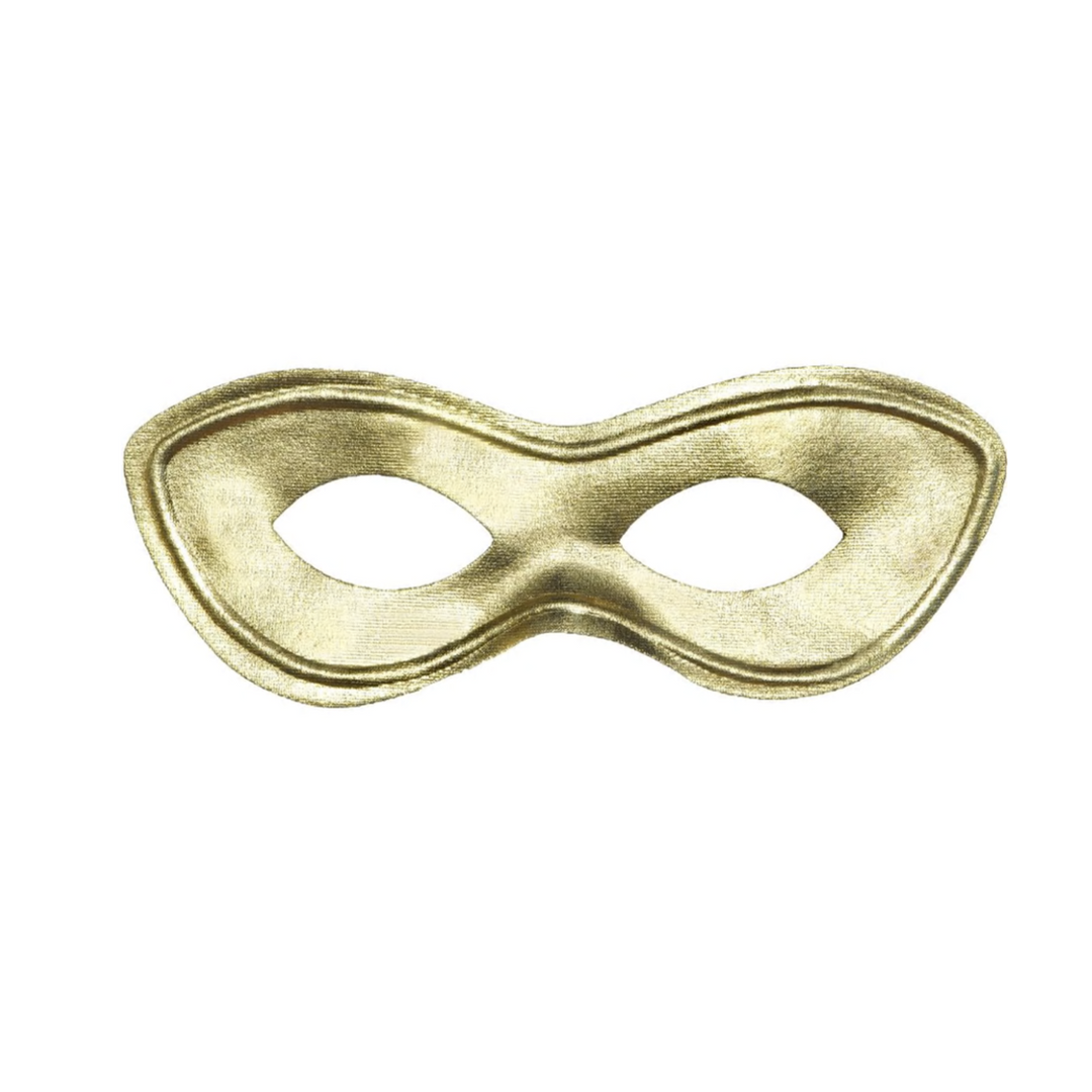 Gold Half Superhero Mask 1Pcs