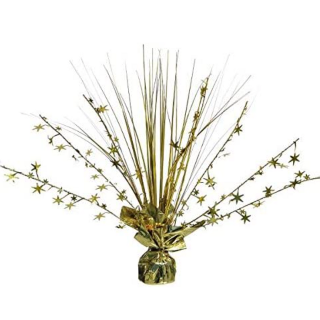 Gold Spray with Stars Centerpiece