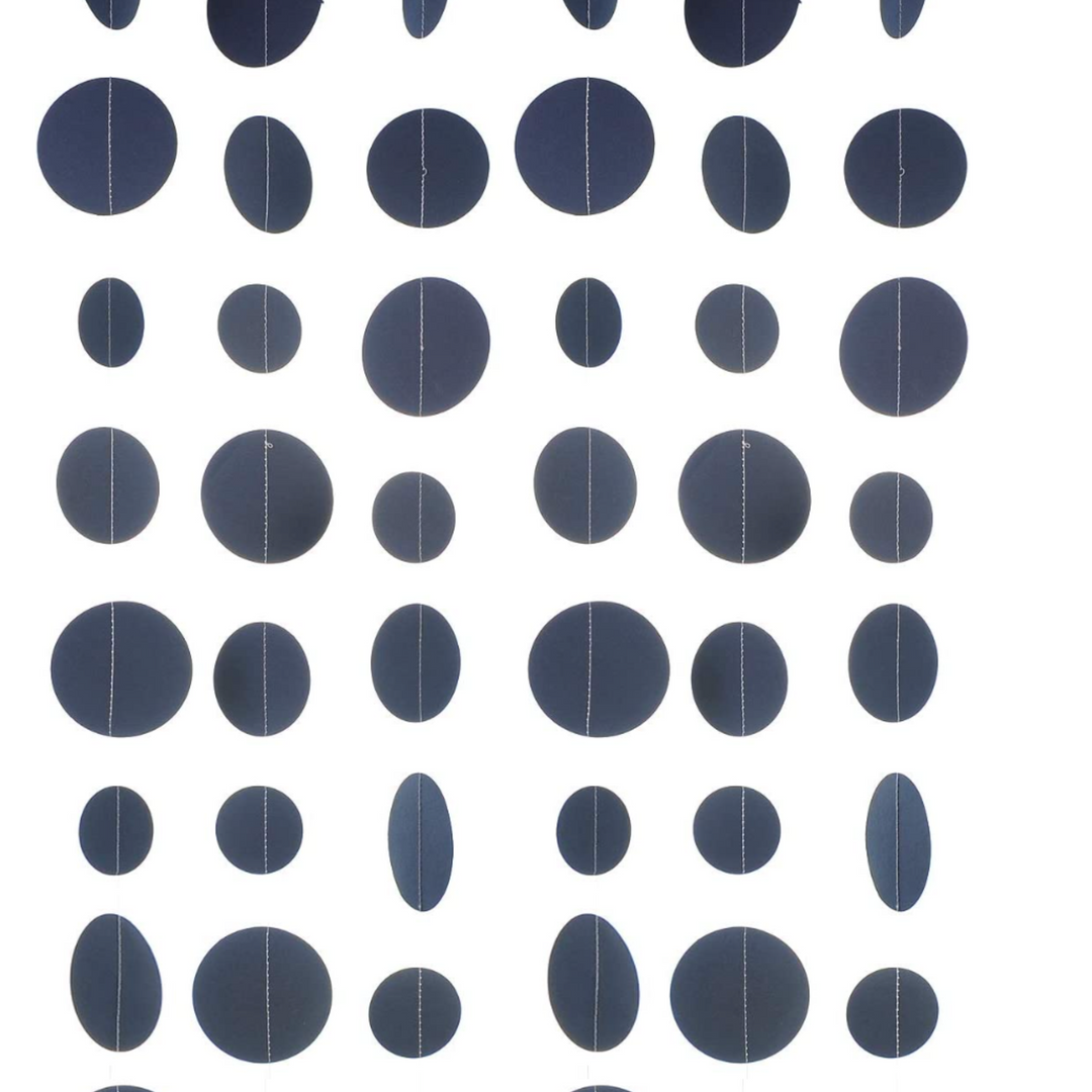Navy Decorations Paper Garland Circle Dot Party Back Drop