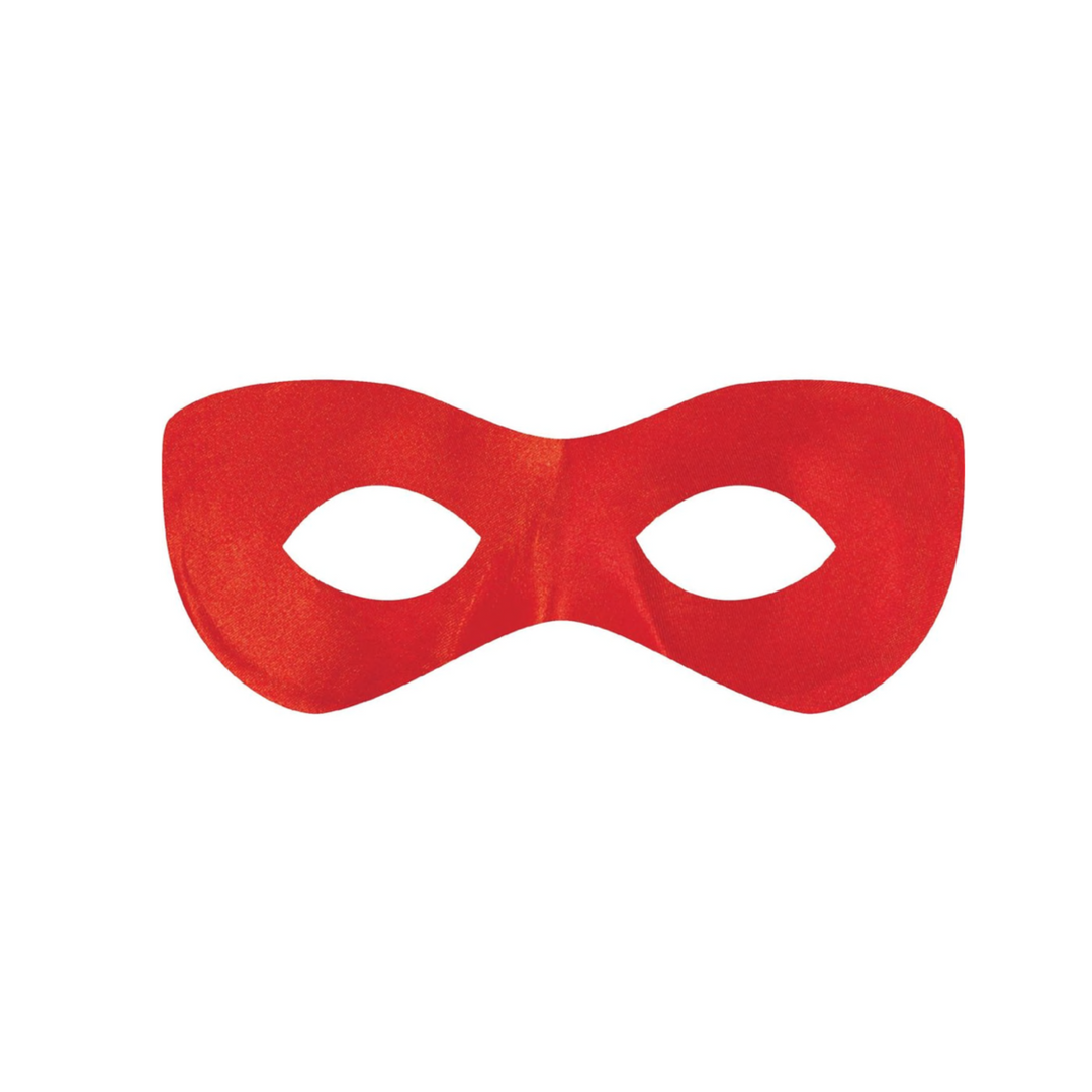 Red Half Hero Mask 1Pcs