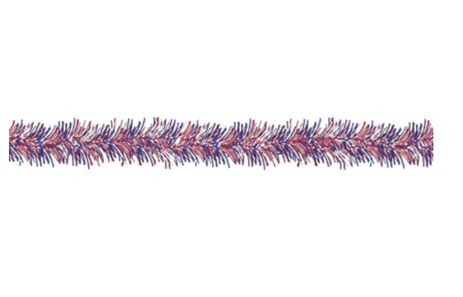 Patriotic Tinsel Garland