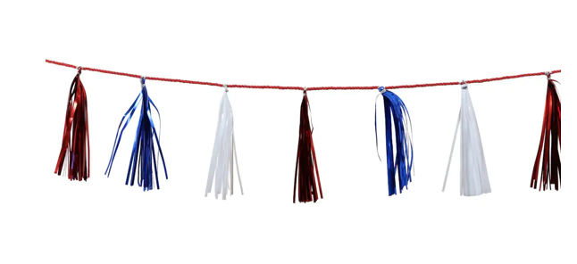 Patriotic Tassel Garland