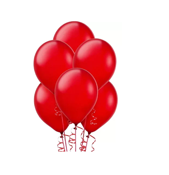 12" Red Latex Balloons 100ct