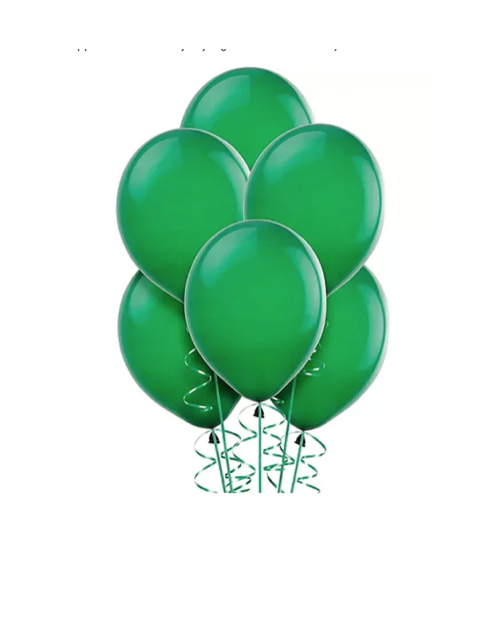 Bulk Green Latex Balloons 100 Count