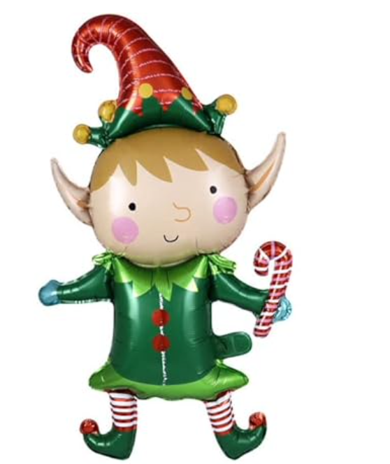 Christmas Party Elf Foil Balloon