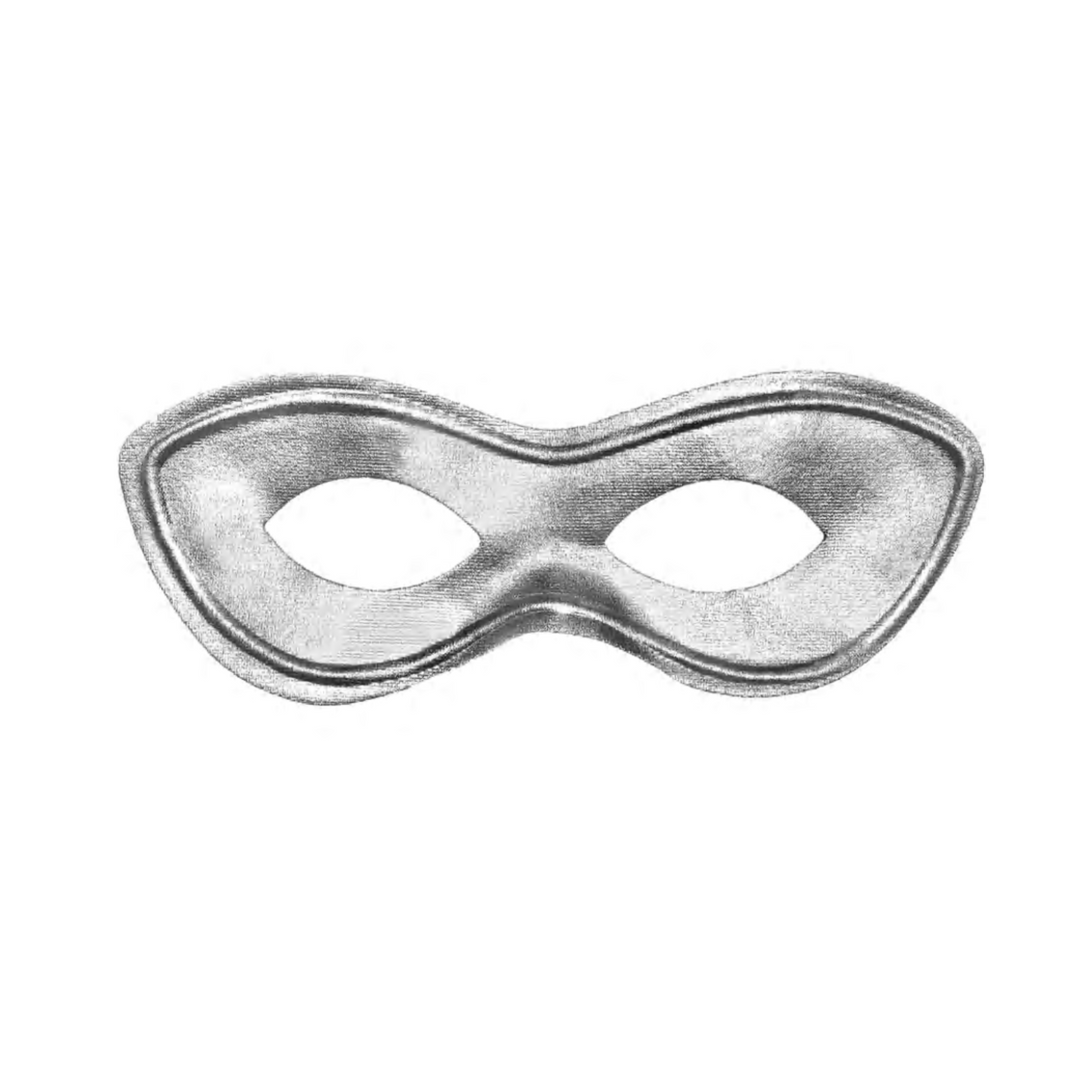 Silver Half Hero Mask 1Pcs