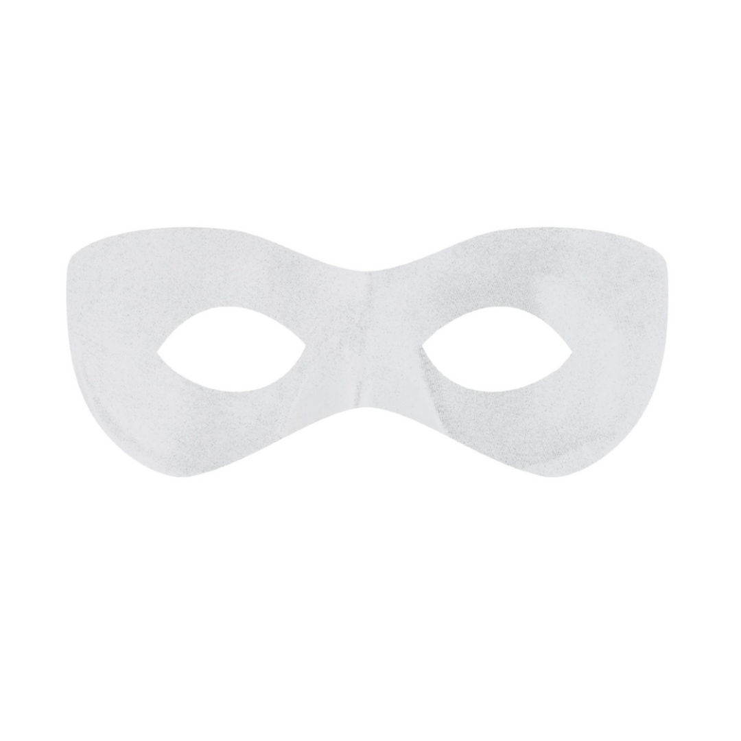 White Half Hero Mask 1Pcs