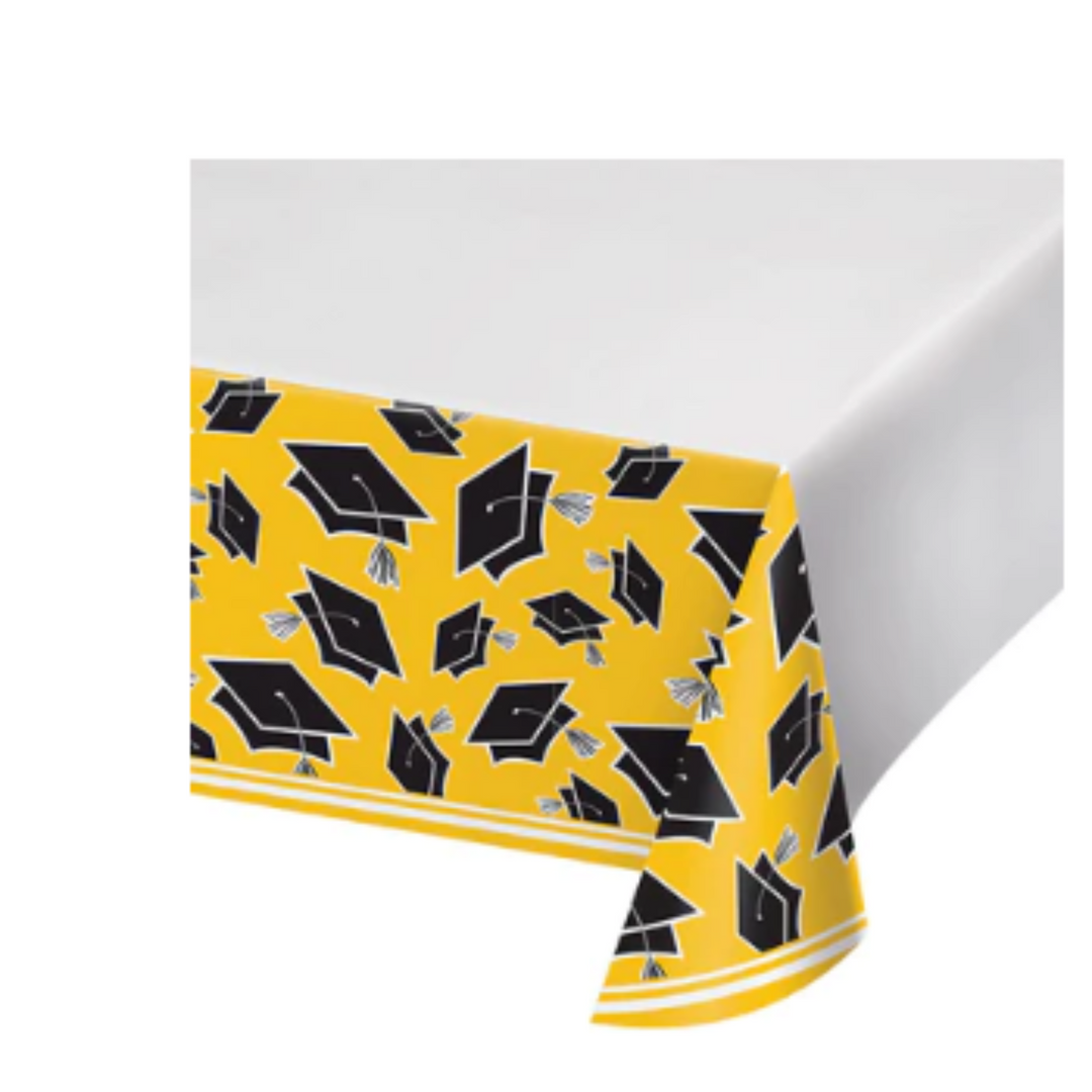 Yellow Graduation Table Cover- 1 Count
