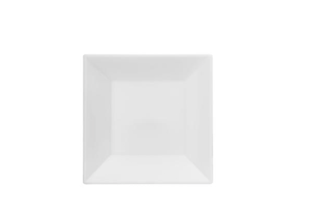 White Miniature Square Plates, 12 Ct.