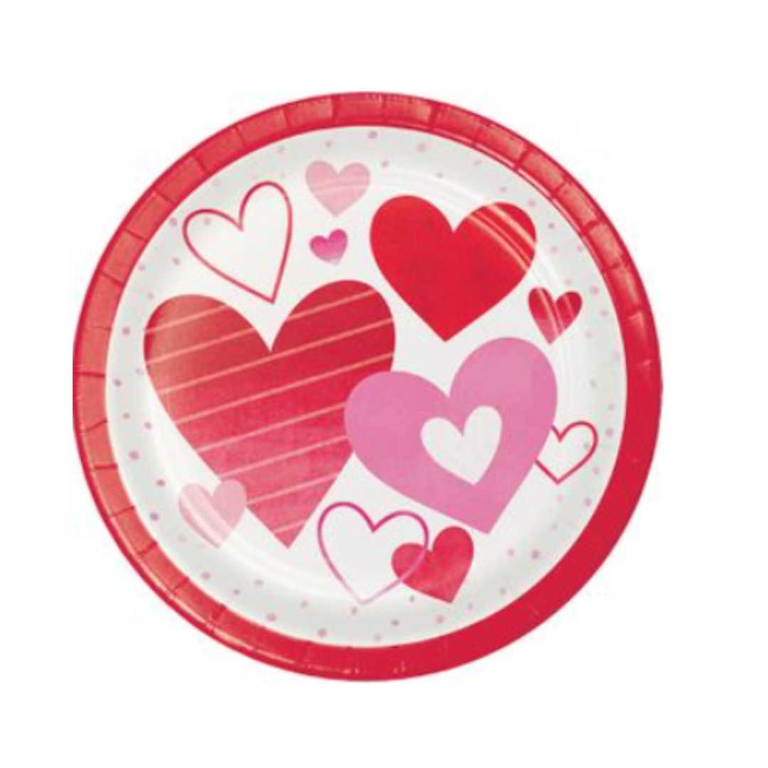 Valentine's Day Dinner Plates - 8 ct