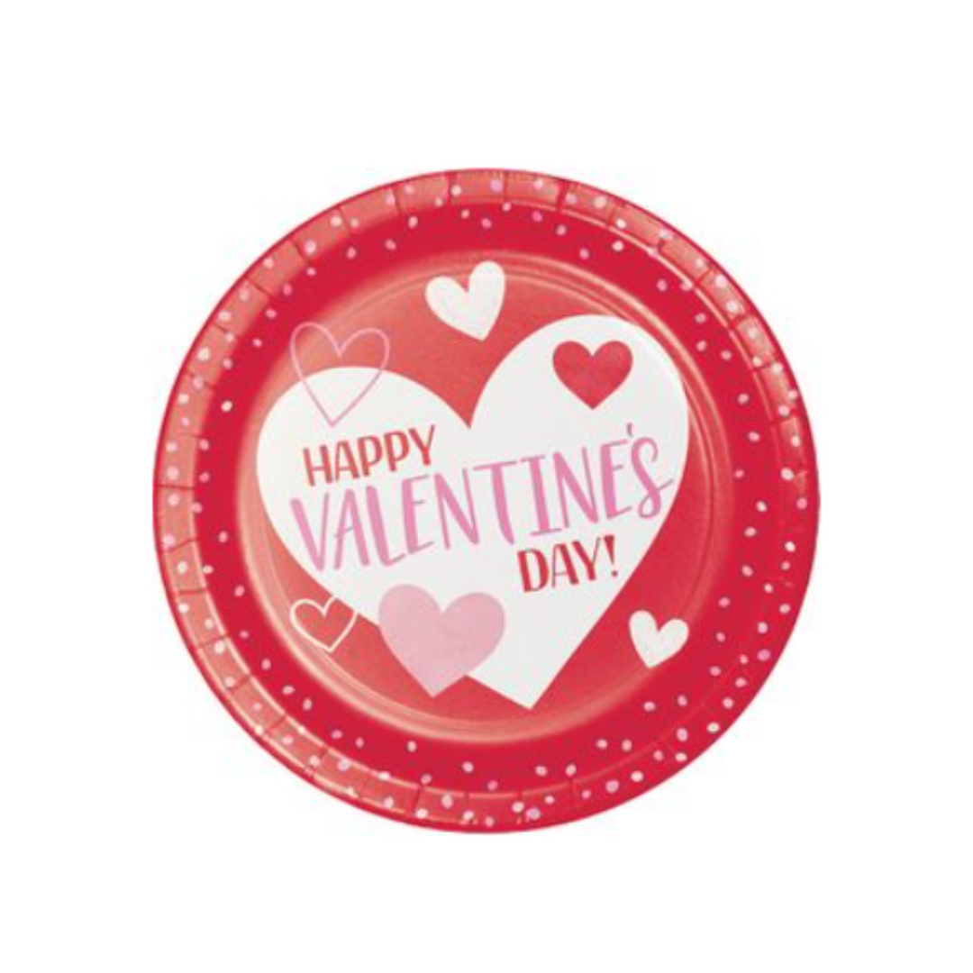 Valentine's Day Dessert Plates - 8ct