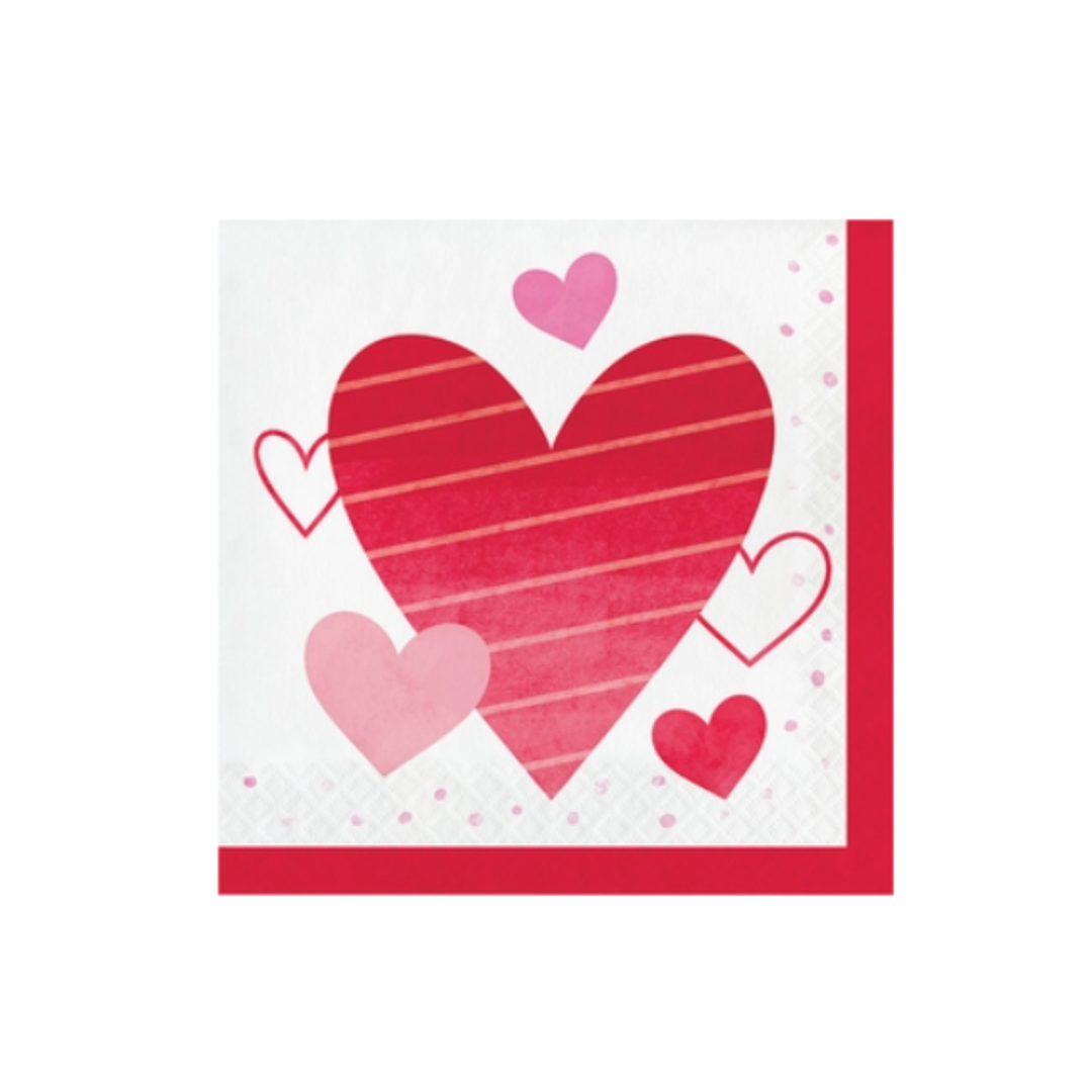 Valentine's Day Luncheon Napkins - 16 ct