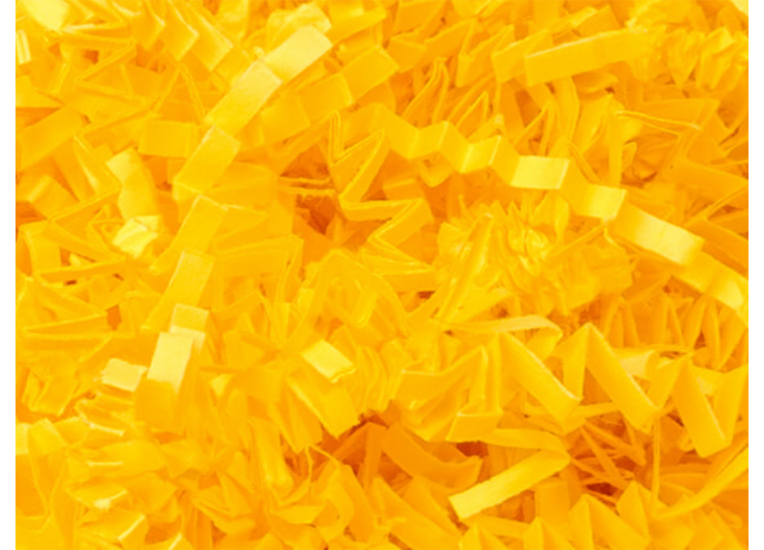 Crinkle Yellow Shredded Paper