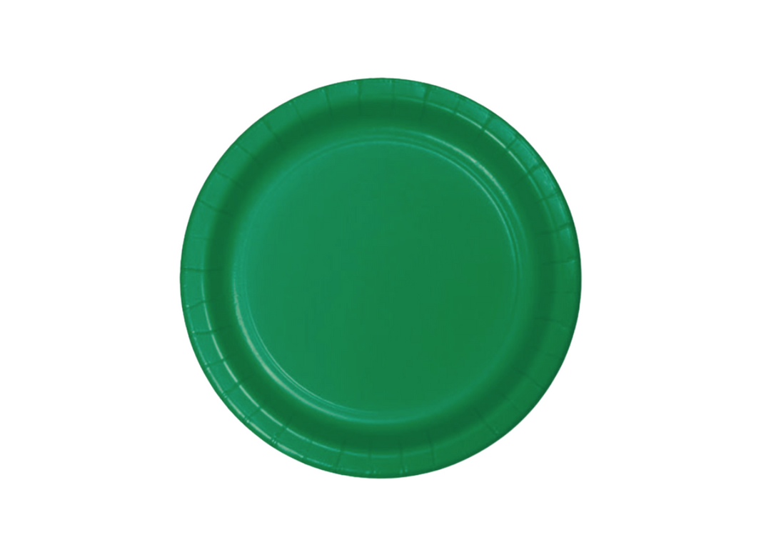 Green Paper Dinner Plates