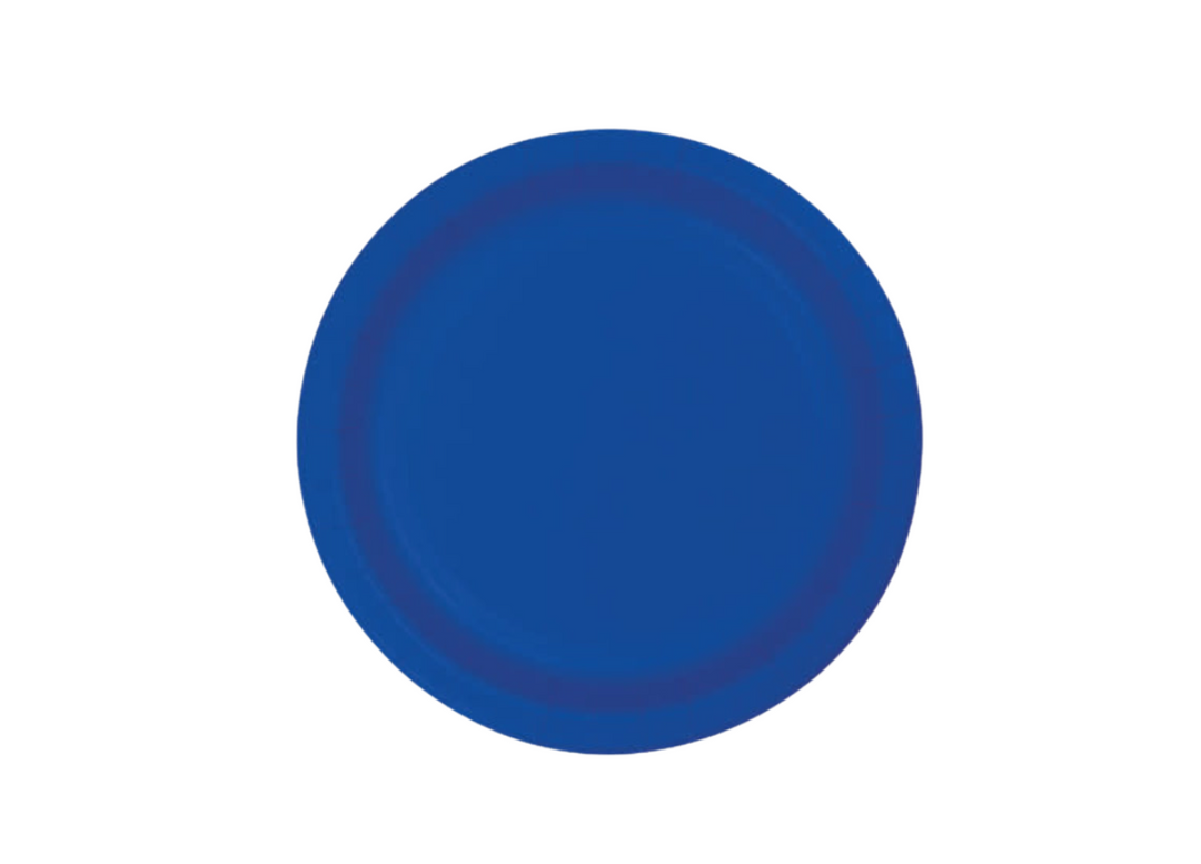Blue Banquet Paper Dinner Plates, 10in, 50ct