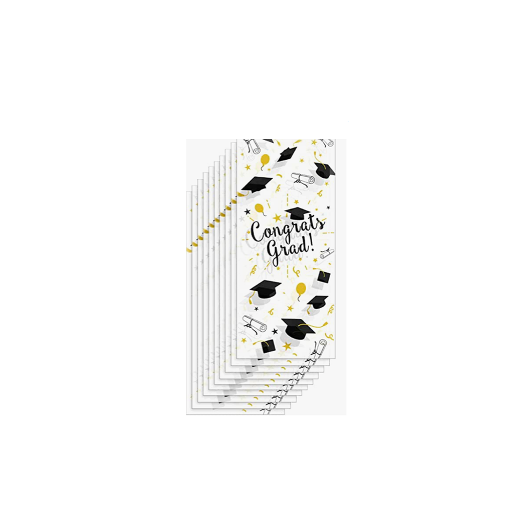 Graduation Transparent Cellophane Treat Bags 12 ct
