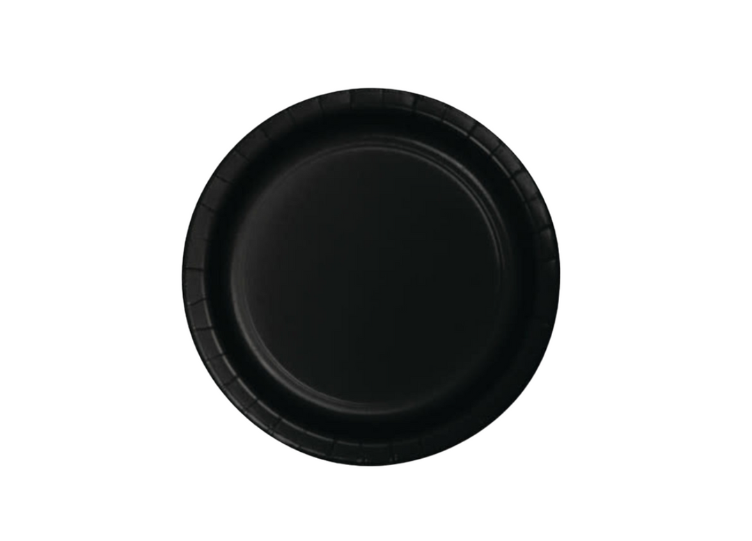Black Banquet Paper Dinner Plates