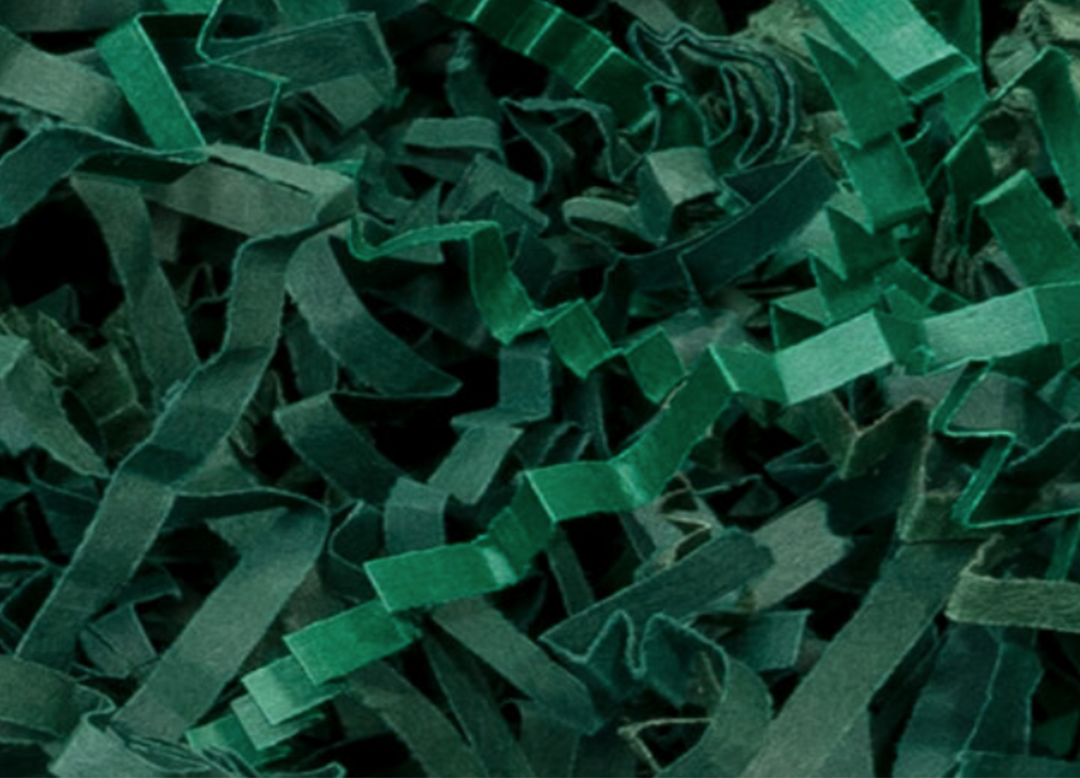Crinkle Green Shredded Paper