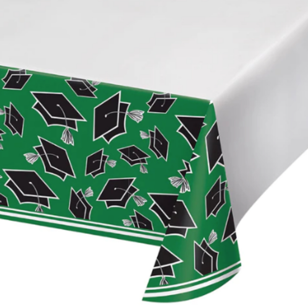 Green Graduation Table Cover- 1 Count