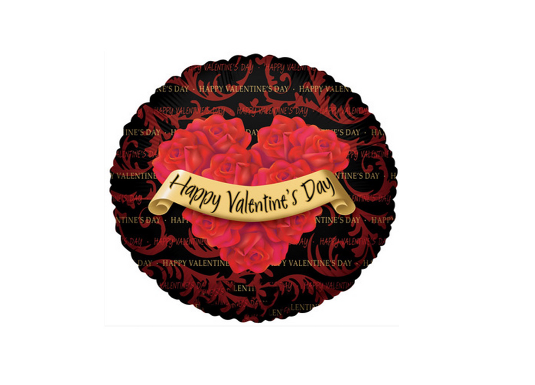 Happy Valentines Day Party Round balloon