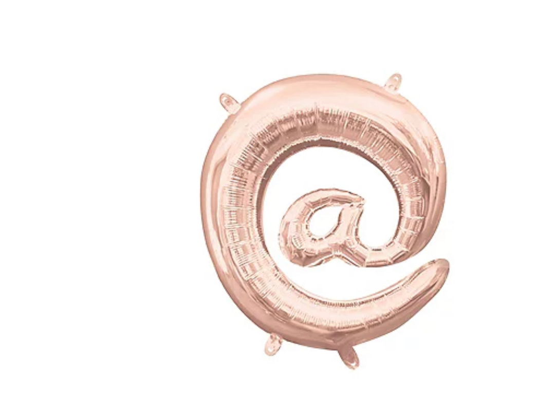 13 inch Rose Gold Air filled Balloon (@)
