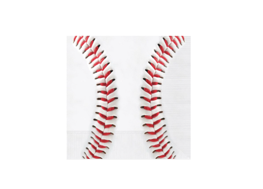 Baseball Paper Lunch Napkins, 5in, 16ct