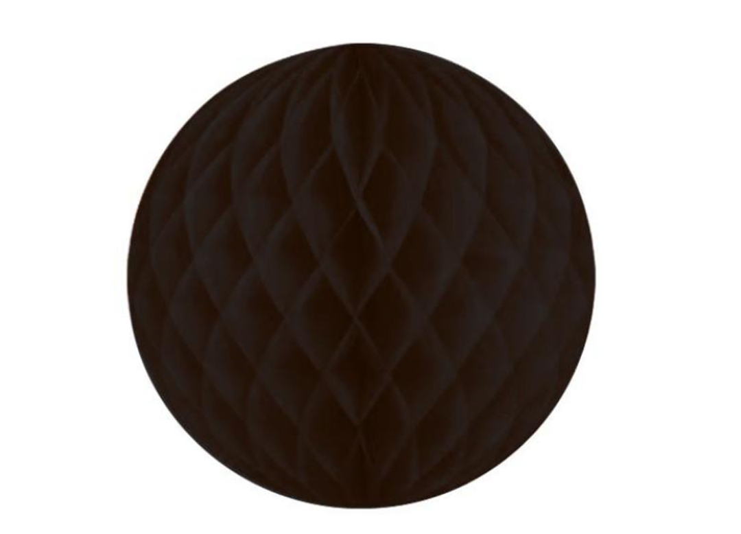 Black Paper Honeycomb Hanging Decoration, 3ct