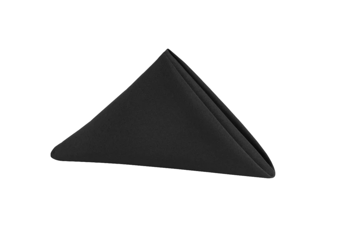 Black Polyester Dinner Napkins
