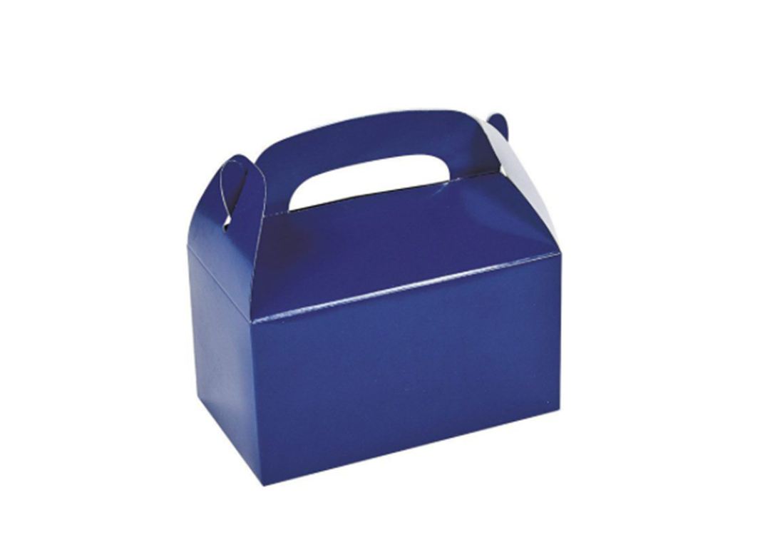 Small Blue Gable Gift Boxes 8ct