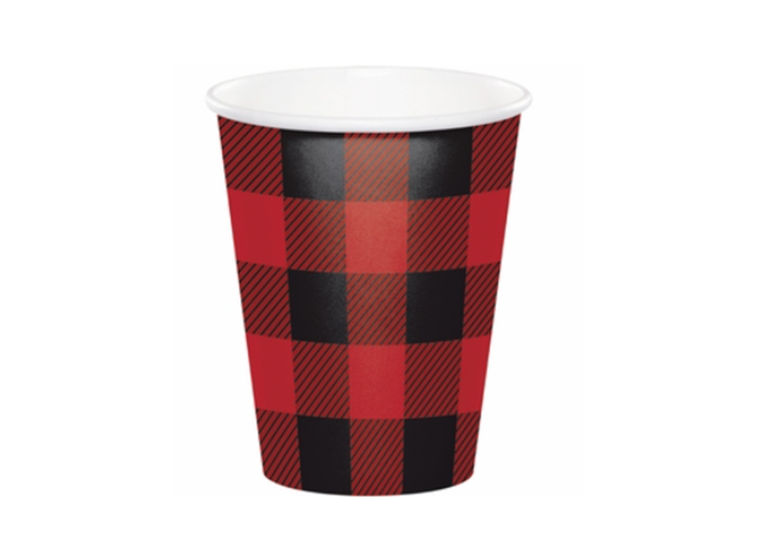 Plaid Buffalo Hot Coffee Cups, 20ct