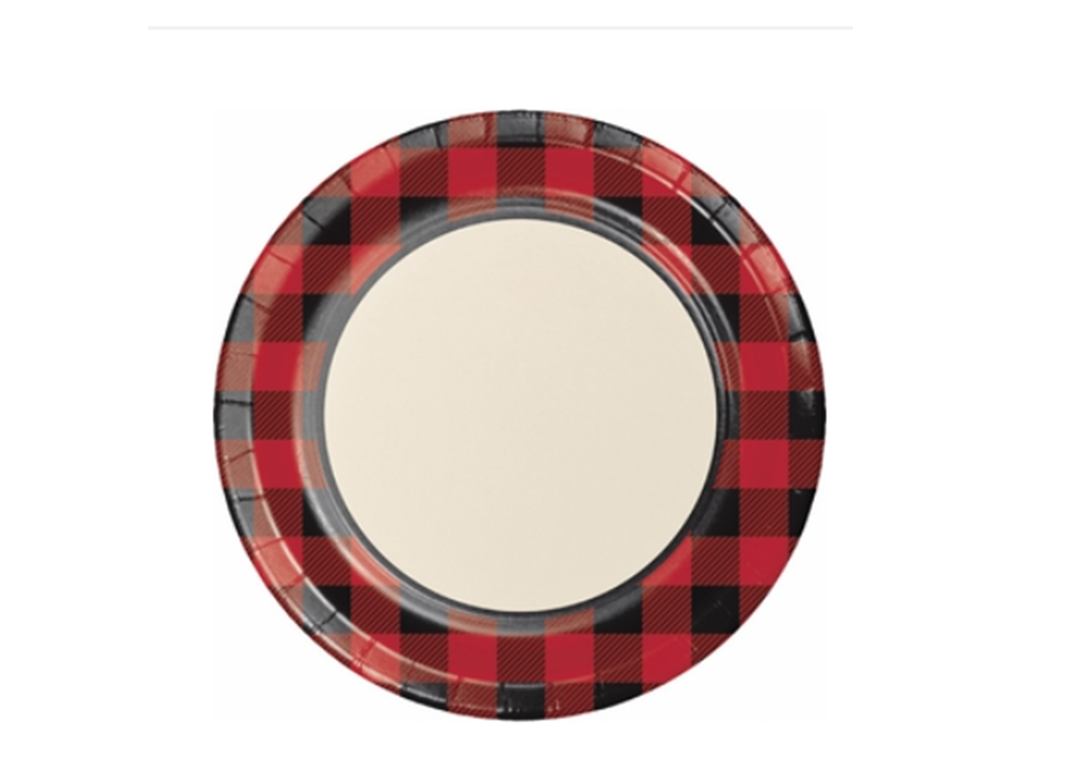 Plaid Buffalo Dinner Plates