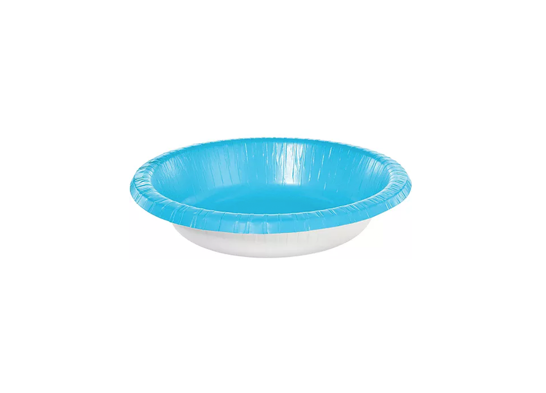 Turquoise Paper Bowls, 20ct