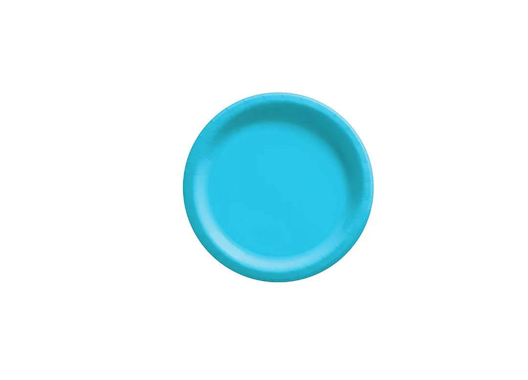 Turquoise Paper Dessert Plates, 50ct