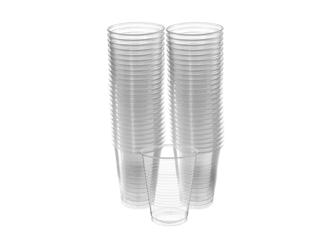 Clear Disposable Plastic Cups, 50ct