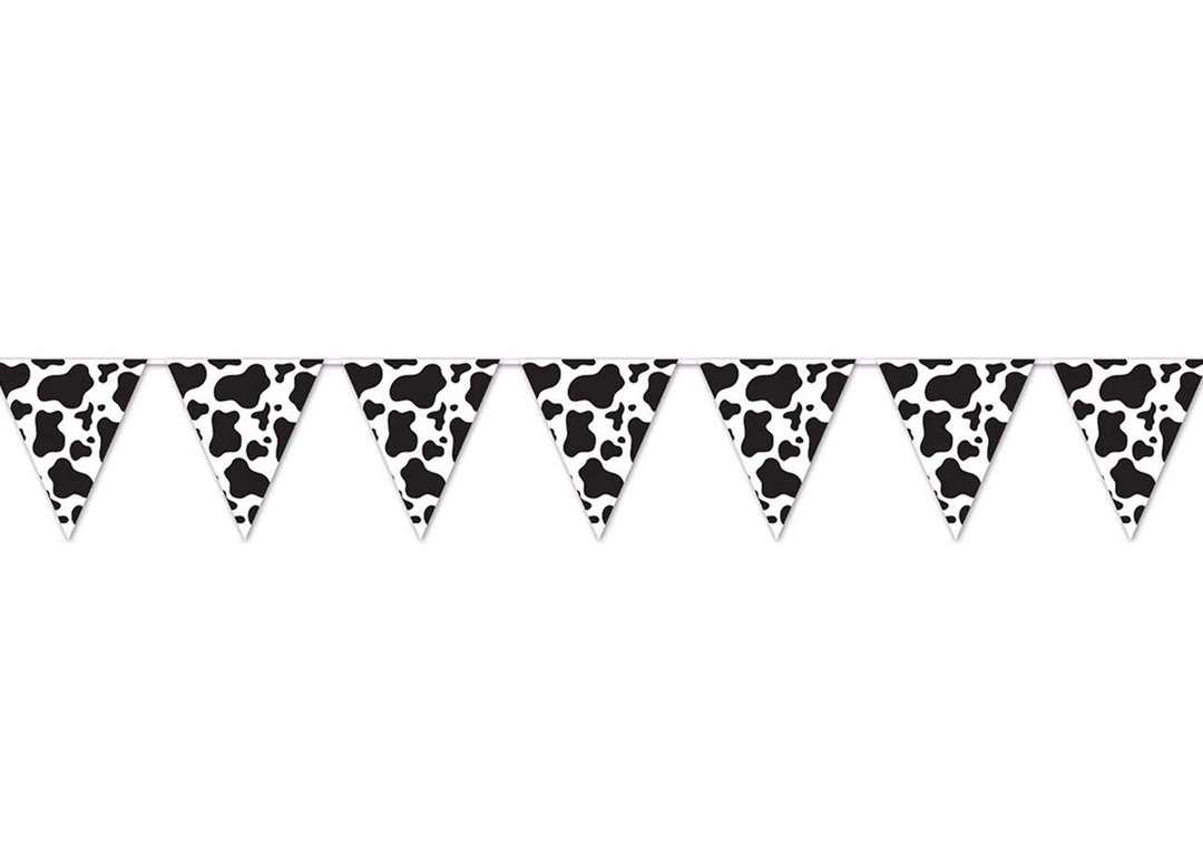 Cow Print Banner, 1ct