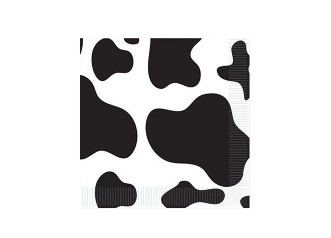 Cow Party Beverage Napkins, 5in, 16ct