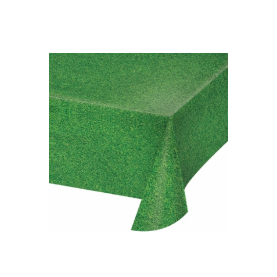 Green Grass Disposable Rectangle Plastic Table Cover