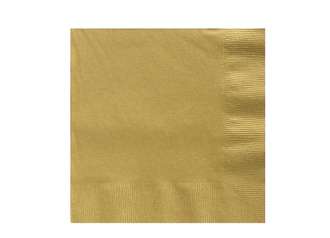 Gold Paper Lunch Napkins