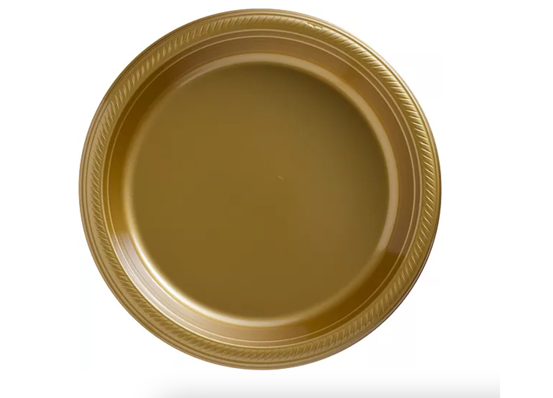 Gold Dinner Plastic Plates
