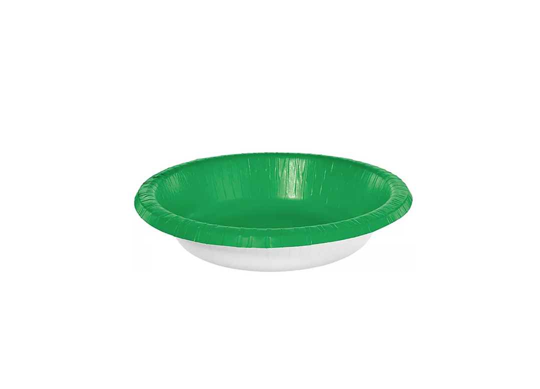 Green Paper Bowls, 20oz, 20ct