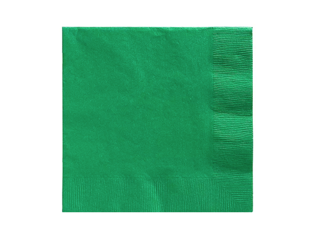Green Paper Lunch Napkins