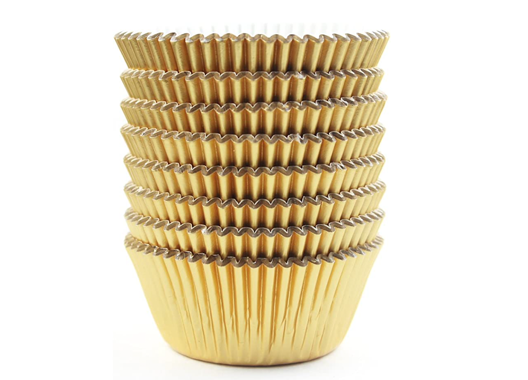 Metallic Gold Cupcake Liners