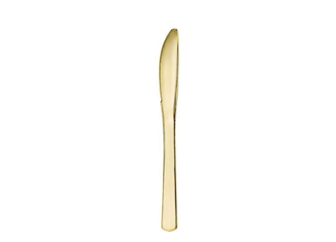 Gold Premium Plastic Knives