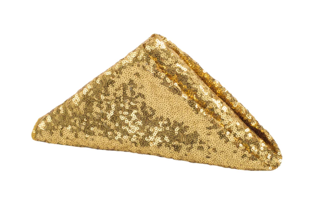 Gold Sequin Dinner Napkins